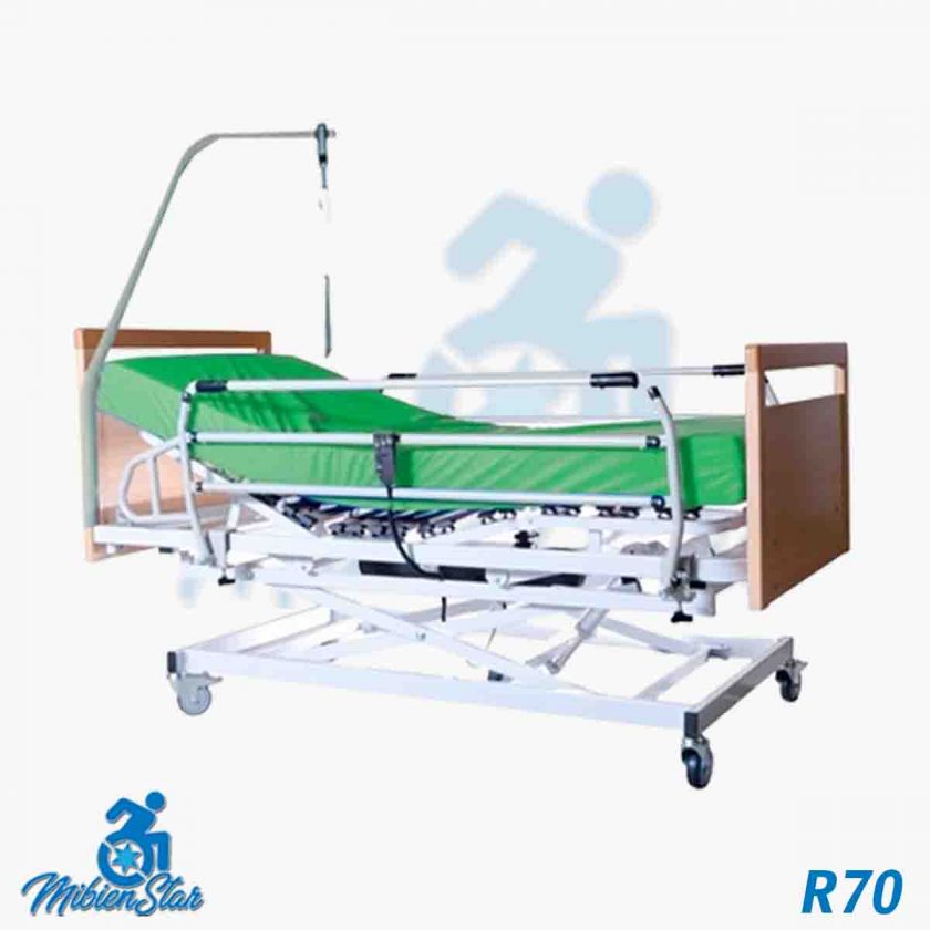 Alquiler de cama articulada eléctrica de hospital con colchón y asideros e incorporador para movilidad reducida en Las Palmas Gran Canaria